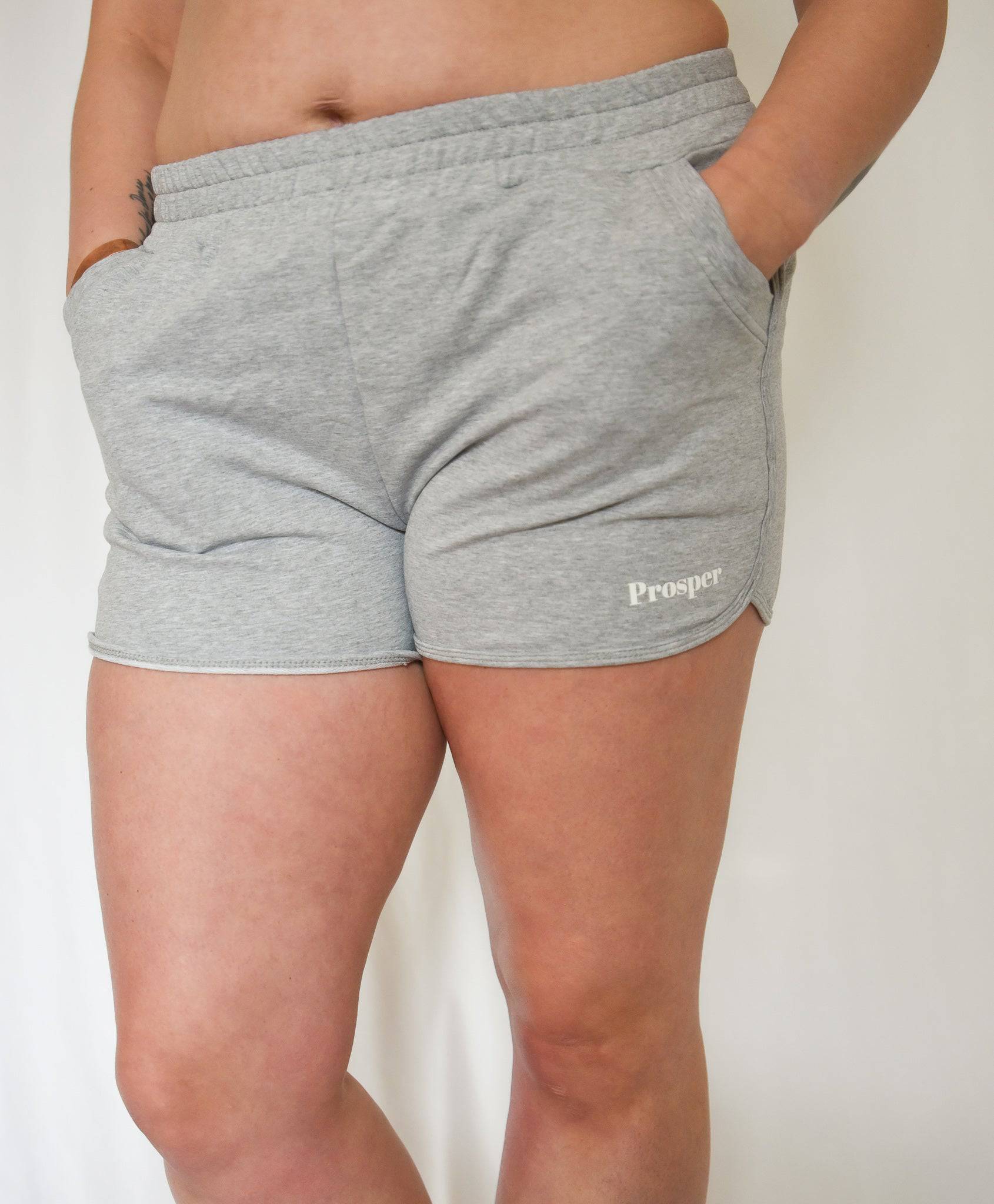 Cotton Dream Shorts in Grey - Comfy fit and lengthen through the thigh for a distraction-free wear