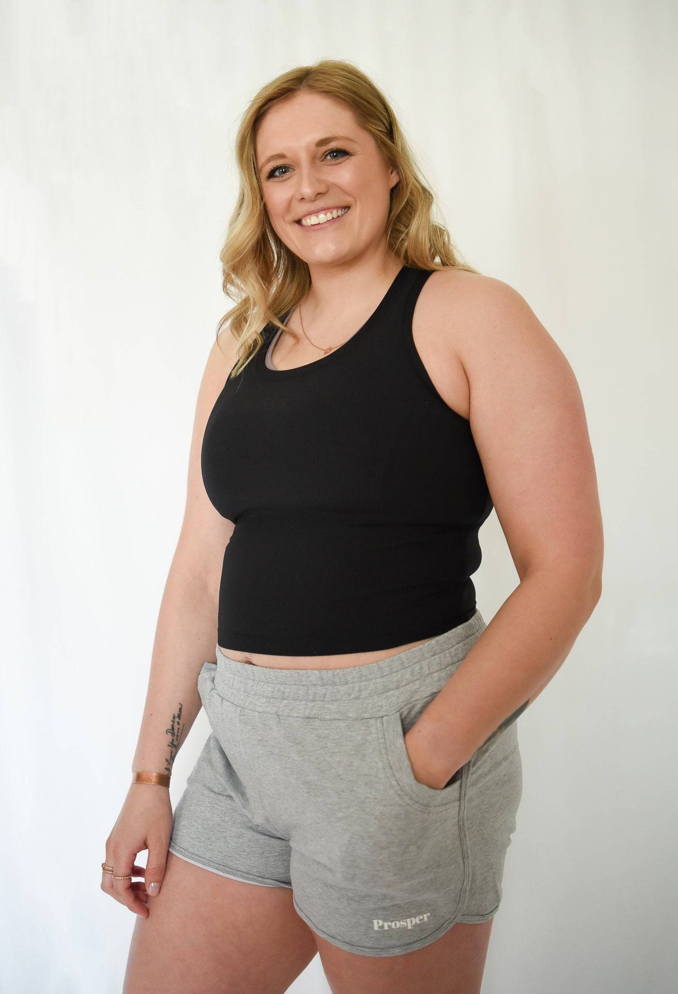 Ribbed Racer Tank - Prosper